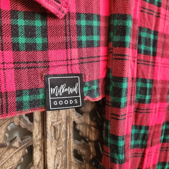 Christmas Newborn Bundle: Swaddle, Knotted Gown, and Hair Bow, NB, unisex - Picture 4 of 4